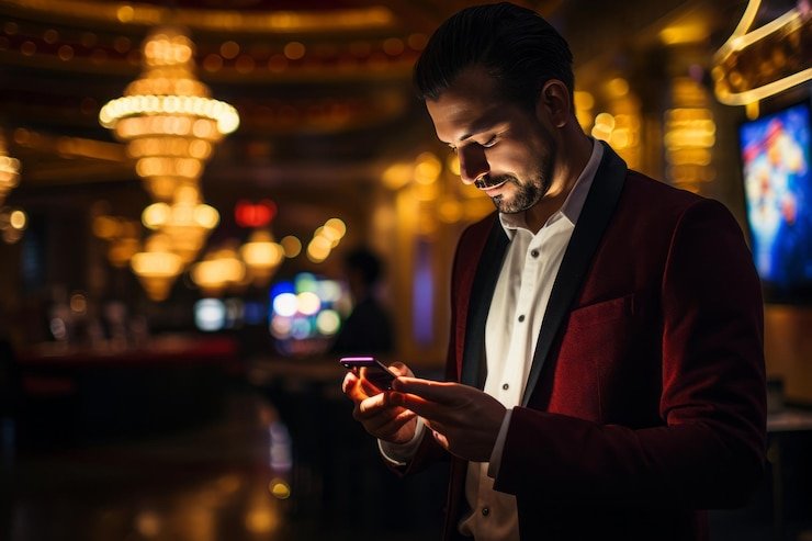 Tampilan permainan Big Bass Bonanza dengan gulungan slot dan simbol memancing