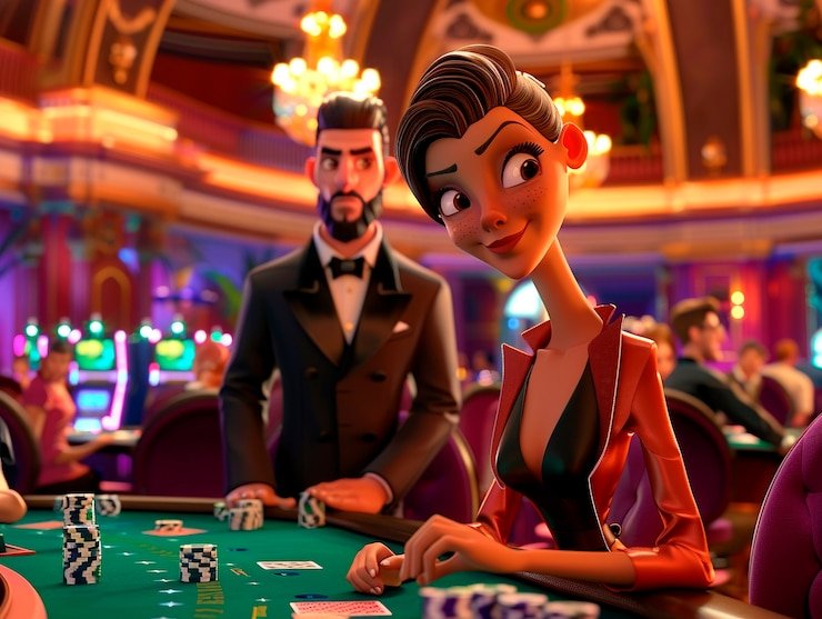 Studio live-dealer slitherio dengan kamera multi-sudut menampilkan meja Dragon Tiger dan dealer profesional